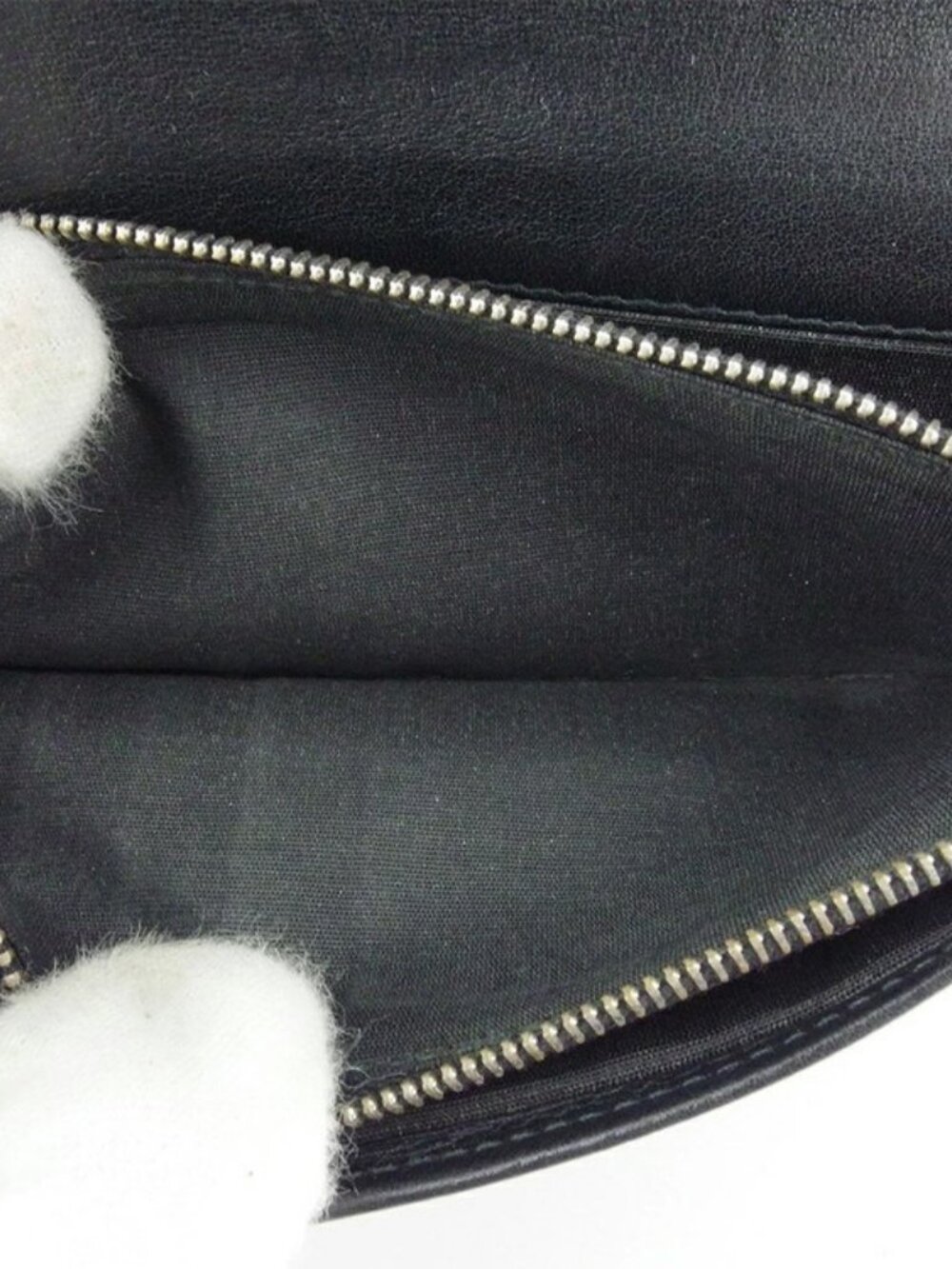 DIOR HOMME Purse Black Silver Women Authentic secondhand - Picture 7 of 8